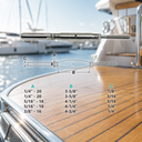 Marine T316 Stainless Steel Threaded Lag and Swage Stud Turnbuckle, Cable Wire Rope Tensioner for Deck, Dock, Boat, and Railing Use