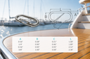 4 Pcs Marine Boat T316 Stainless Steel Bit Snap, Rigging Lift Link Clip Snap for Rope, Chain, Cable, and Dock Hardware