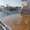 Marine Boat T316 Stainless Steel Dome Head Stud Receiver, Decking Railing Wire Cable Receiver Fitting for Deck, Dock, and Cable Rail