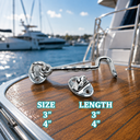 Boat Deck Cabin Hook Latch Stainless Steel Hardware, Door Window Hook Lock for Marine Boat, Yacht, RV, Dock, and Outdoor Use