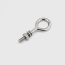 Marine T316 Stainless Steel 3/16" x 1" Welded Plain Eye Bolt 150 Lbs WLL