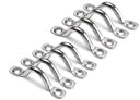 10 Pc 5mm Top Wire Eye Straps Loop Boat Marine Stainless Steel Plate Oblong Ring Bolt Lift Machine Mount