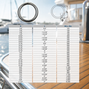 Marine Stainless Steel Round Ring Link Connector, Boat Yacht Rigging Ring for Rope, Chain, Cable, and Deck Hardware