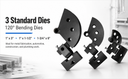 Air Hydraulic Tube and Pipe Bender 10 Ton Bending 1", 1-1/2" 1-3/4" Dies