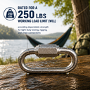 50 Pcs Marine T316 Stainless Steel 5/32" Quick Link Shackle 250 Lbs WLL