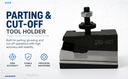 #7 OXA Universal Parting Blade Tool Holder Type 250-007 with 4° Blade Angle