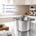 Stainless Steel Sauce Pan with Tempered Glass Lid – Durable, Rust-Proof Cookware