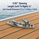 T316 Stainless Steel Skene Chocks for Marine Boat, Top Dock Deck Rope Guide Hardware for Yacht, Sailing, Mooring - PACK 10
