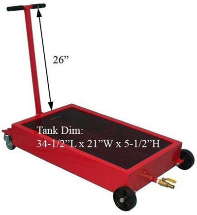 Portable Mobile Low-Profile Oil Drain 15 Gallon