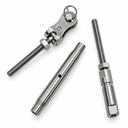 Marine T316 Stainless Steel Swageless Toggle Turnbuckle for Cable Rail Wire Rope, Adjustable Railing Tensioner for Deck, Stair, Dock - PACK 4