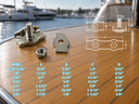 T304 Stainless Steel Simplex Single Bolt Wire Rope Clips, Cable Clamp for Wire Cable, Railing, Marine, and Outdoor Hardware