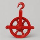 Scaffold Hoist Pulley, 8" Scaffolding Wheels Cast Iron, 1000lbs Pulley Wheel Gin Wheel, Gin Block Pulleys for Lifting