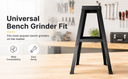 Universal 4 Legs Bench Grinder Buffer Vise Stand w/ Tool Tray Grinder Stand