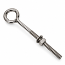 Marine Boat T316 Stainless Steel Turned Eye Bolt, Eye Screw with Nut and Washer Included for Dock, Deck, and Rigging Use
