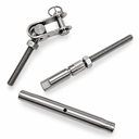 Marine T316 Stainless Steel Swageless Toggle Turnbuckle for Cable Rail Wire Rope, Adjustable Railing Tensioner for Deck, Stair, Dock - PACK 4
