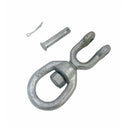 Marine Hot Dipped Galvanized Steel 3/8" Jaw & Eye Swivel Mooring Connector 2,250 lbs WLL