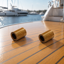 Marine Precision Formed Replacement Brass Bushing Sleeve Bearing, Boat Hardware Bearing Sleeve for Pulley, Sheave, and Rigging Use