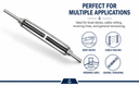 4 Pcs Marine T316 Stainless Steel Precision Cast and Formed 1/4" x 2-3/4" Stub End Turnbuckle 450 Lbs WLL