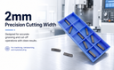 Set of 10 Pcs MGMN200G 2mm Width Carbide Inserts For Grooving and Cut-Off