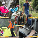 5 PC 1/4" Stainless Steel Carabiner Spring Snap Hook Eyelet & Screw 250 LB Cap