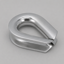 1" Marine T316 Stainless Steel Heavy Duty Wire Rope Thimble, Cable Thimble for Rigging, Shade Sail & Cable Protection