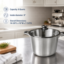 Stainless Steel Sauce Pan with Tempered Glass Lid – Durable, Rust-Proof Cookware