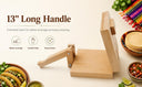 10" Wooden Tortilla Press, Square Dough Press for Tortillas, Empanadas, Tacos & Arepas & Roti