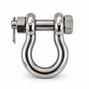 Mil Spec T316 Stainless Steel Bolt Pin Anchor Shackle, Non-Magnetic Drop Forged Marine Rigging Shackle for Boat and Chain