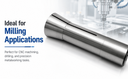 9/16 Inch Precision R8 Round Collet Drawbar Thread 7/16"- 20 Hardened