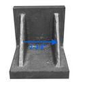 Webbed End 5" x 5" x 5" Ground Angle Plate High Tensile Cast Iron