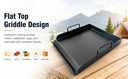 18.5" x 17.5" Steel Griddle Comal Plancha – Heavy Duty Flat Top Grill for Single Burner, BBQ, Camping & Outdoor Cooking