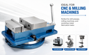 6'' Accu Lock Precision Vise w/ Swivel Base Milling Drilling Machine Bench Clamp