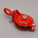 2 Ton Snatch Block Pulley, Single Sheave Yarding Block, Oval Eye Wire Rope Pulley, 4,000 Lbs WLL for Logging, Rigging, Towing