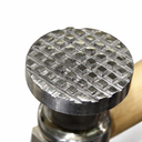 Checkered & Stripe Square Texturing Hammer, 2 Face Pattern Jewelry Metal Forming Tool for Metalsmithing & Craft Work