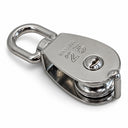 T316 Stainless Steel Single Sheave Swivel Eye Pulley, Marine Hoist Block for Rope, Cable, Boat, Dock, and Rigging - PACK 5