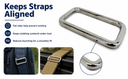 4 Pcs Marine T316 Stainless Steel 5/16" x 3" Rectangle Ring 1,100 Lbs WLL For Yacht Sailing