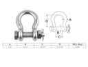 Mil Spec Bolt Pin Anchor Shackle Non-Magnetic Drop Forged Stainless Steel T316