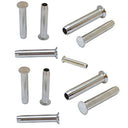 10 Stainless Steel Swage Stemball Hand-Crimp For METAL POST 3/16" Cable Railing