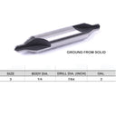 HSS Standard Center Drills Combined Countersink Bits Set 5 PC No.3 60 Degree