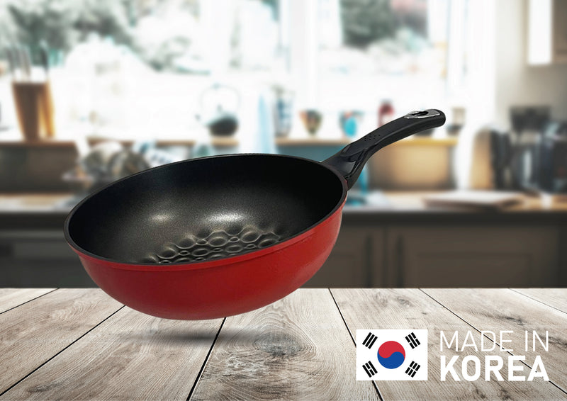 Nonstick 3D Diamond Coating  Wok Cookware 9-1/2&