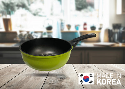 Nonstick 3D Diamond Coating  Wok Frying Pan Cookware 8" (20cm)-MADE IN KOREA