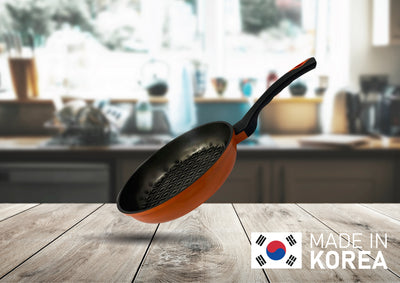 Nonstick 3D Diamond Coating  Wok Frying Pan Cookware 10'' (26cm)-MADE IN KOREA