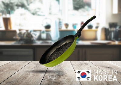 Nonstick 3D Diamond Coating  Wok Frying Pan Cookware 11'' (28cm)-MADE IN KOREA