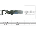 Marine Boat Swageless Toggle Cable Railing Wire Rope, T316 Stainless Steel