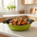 11" Nonstick Jumbo Wok with 3D Diamond Coating, 28cm Korean Made Cookware for Stir Fry, Noodles, Vegetables, and Meat