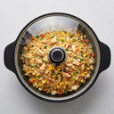 11" Nonstick Jumbo Wok with 3D Diamond Coating, 28cm Korean Made Cookware for Stir Fry, Noodles, Vegetables, and Meat