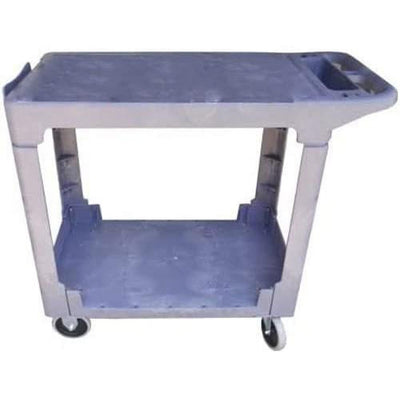 Plastic 2 Shelves Trays FLAT SERVICE CART 500lbs Capacity