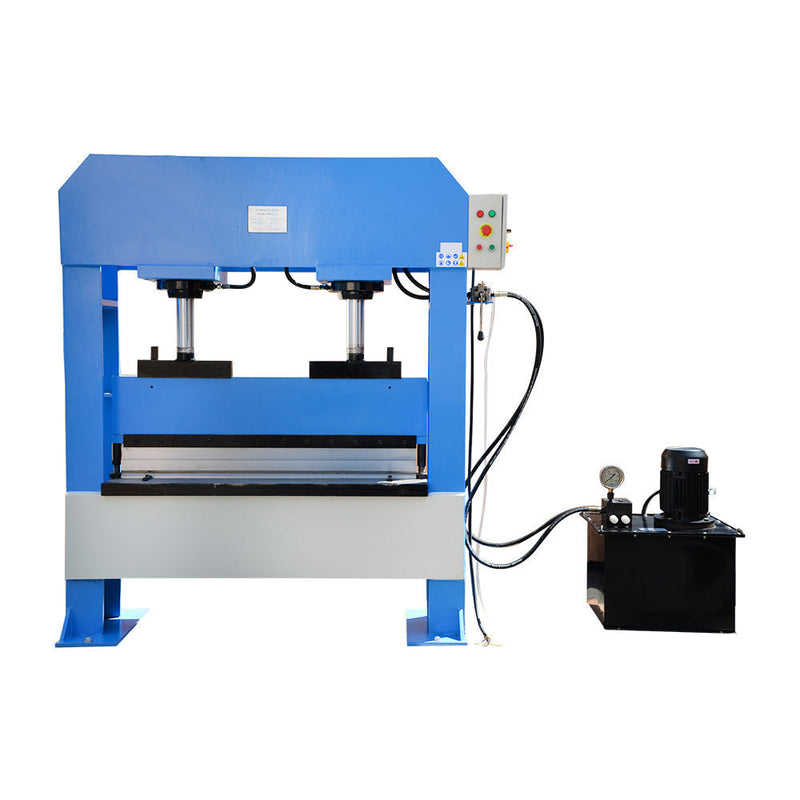 2 Cylinder 3 Phase 220 Volt Electric 100 Ton Hydraulic Press Brake Bender Bending 51" x 3/8"