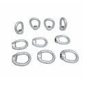 10 Pc 3/8" Hot Dipped Galvanized Eye Nut with 1/2"-13 UNC Tap 2,250 Lbs WLL