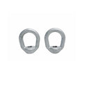 2 Pc 3/8" Hot Dipped Galvanized Eye Nut with 1/2"-13 UNC Tap 2,250 Lbs WLL